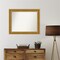Parlor Gold Non-Beveled Custom Framed Bathroom Vanity Wall Mirror